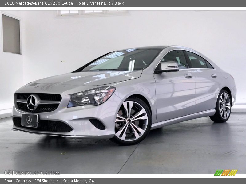 Polar Silver Metallic / Black 2018 Mercedes-Benz CLA 250 Coupe