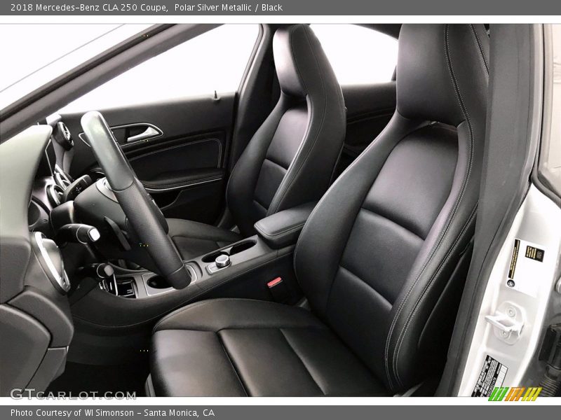 Polar Silver Metallic / Black 2018 Mercedes-Benz CLA 250 Coupe