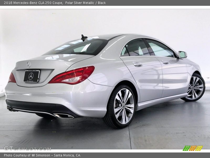 Polar Silver Metallic / Black 2018 Mercedes-Benz CLA 250 Coupe