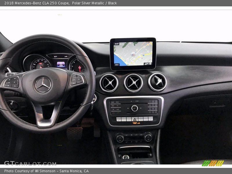 Polar Silver Metallic / Black 2018 Mercedes-Benz CLA 250 Coupe