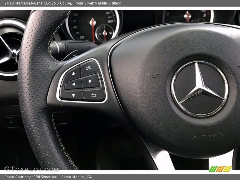Polar Silver Metallic / Black 2018 Mercedes-Benz CLA 250 Coupe