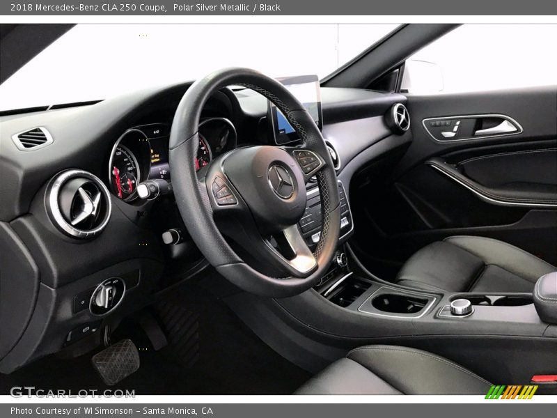 Polar Silver Metallic / Black 2018 Mercedes-Benz CLA 250 Coupe