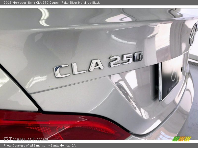 Polar Silver Metallic / Black 2018 Mercedes-Benz CLA 250 Coupe