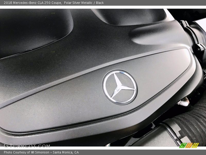 Polar Silver Metallic / Black 2018 Mercedes-Benz CLA 250 Coupe