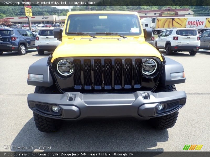 Hellayella / Black 2020 Jeep Wrangler Unlimited Willys 4x4