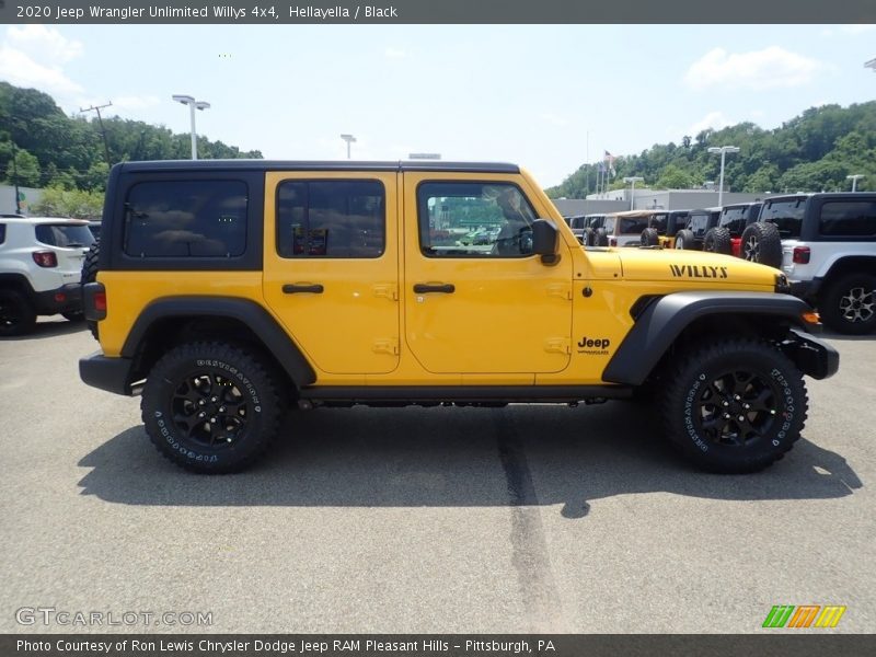 Hellayella / Black 2020 Jeep Wrangler Unlimited Willys 4x4
