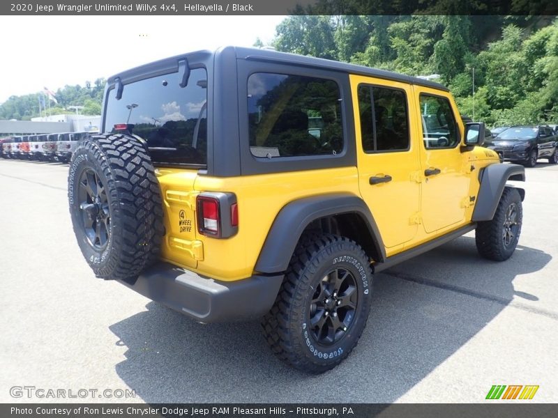 Hellayella / Black 2020 Jeep Wrangler Unlimited Willys 4x4