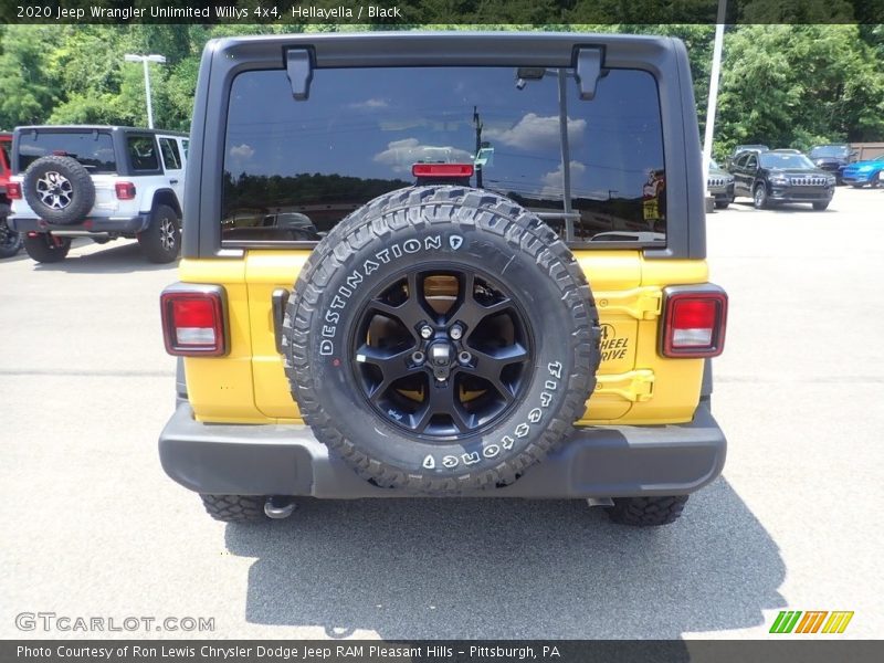 Hellayella / Black 2020 Jeep Wrangler Unlimited Willys 4x4