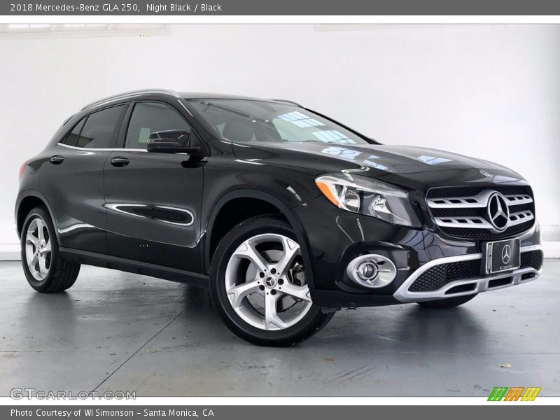 Night Black / Black 2018 Mercedes-Benz GLA 250