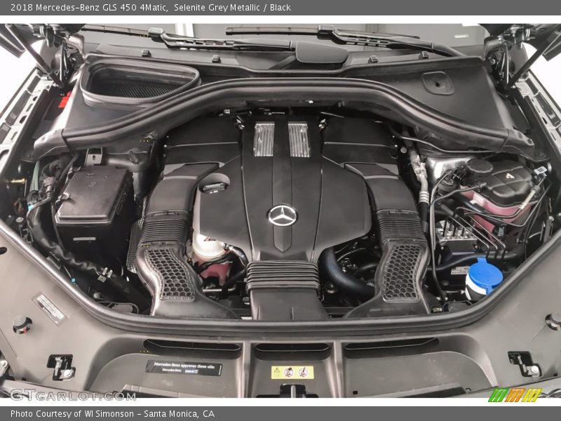 Selenite Grey Metallic / Black 2018 Mercedes-Benz GLS 450 4Matic