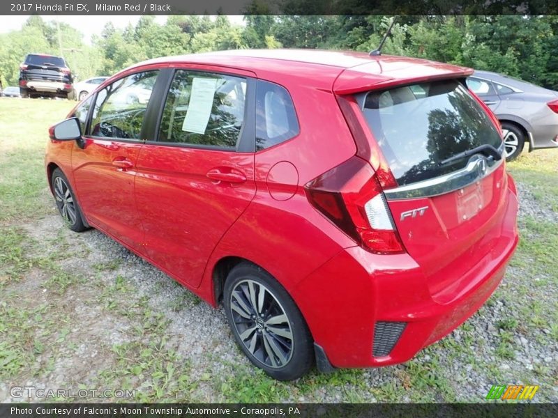 Milano Red / Black 2017 Honda Fit EX