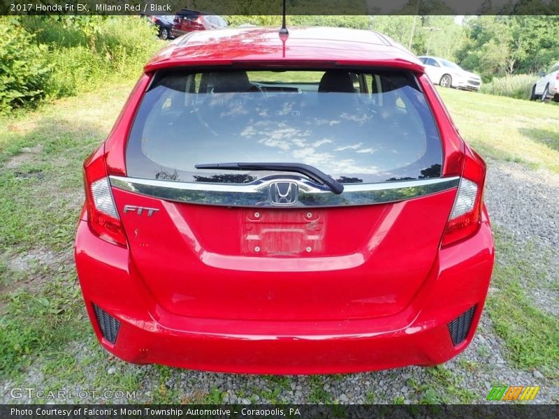 Milano Red / Black 2017 Honda Fit EX