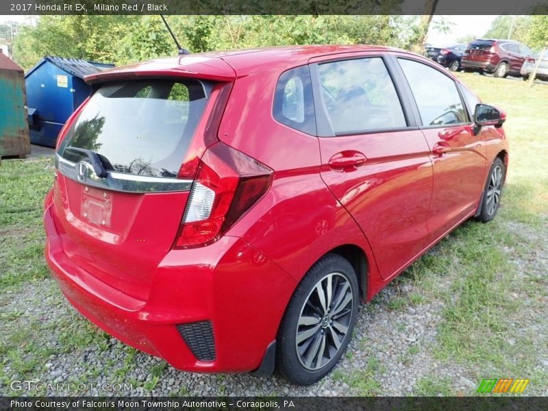 Milano Red / Black 2017 Honda Fit EX