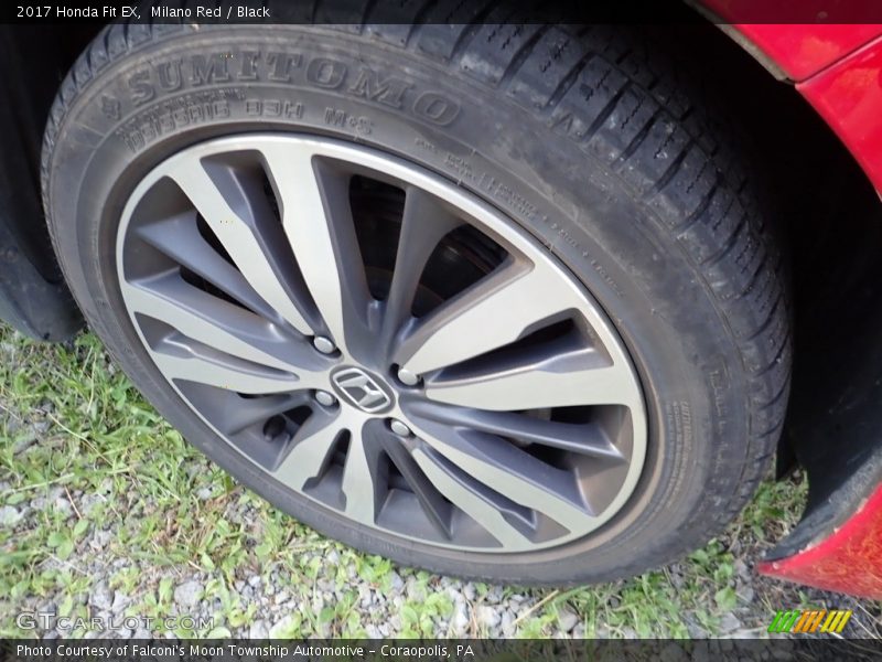 Milano Red / Black 2017 Honda Fit EX