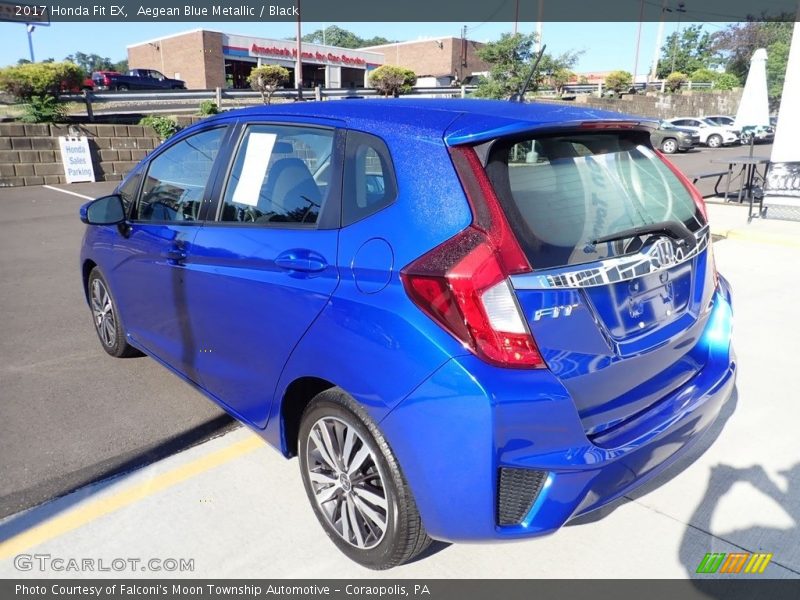 Aegean Blue Metallic / Black 2017 Honda Fit EX
