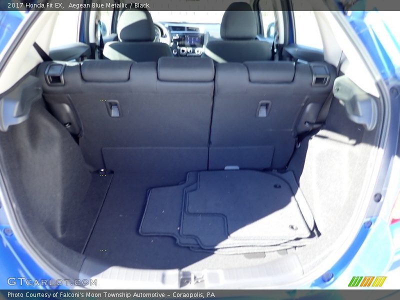 Aegean Blue Metallic / Black 2017 Honda Fit EX
