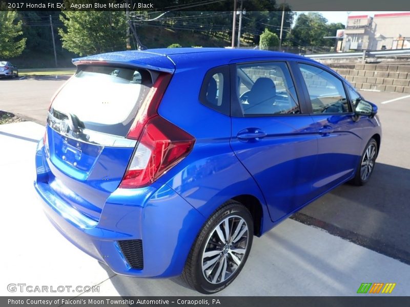 Aegean Blue Metallic / Black 2017 Honda Fit EX