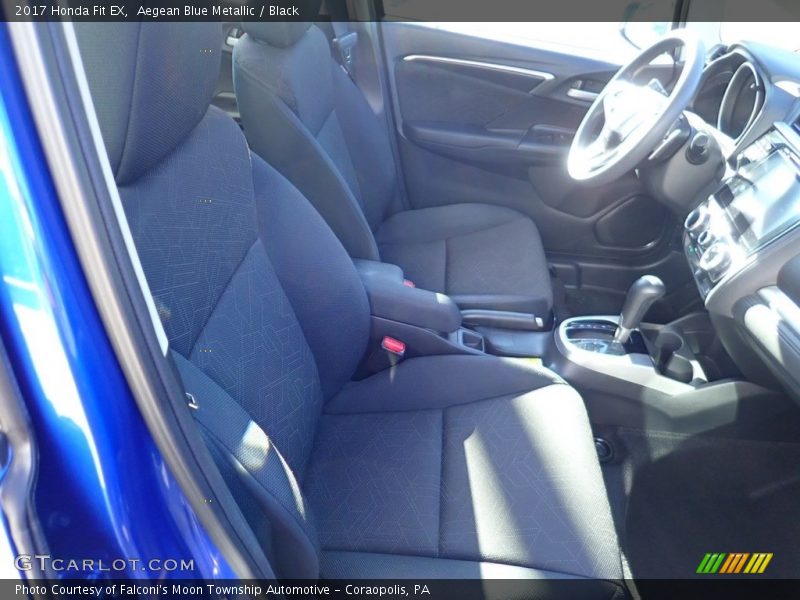 Aegean Blue Metallic / Black 2017 Honda Fit EX