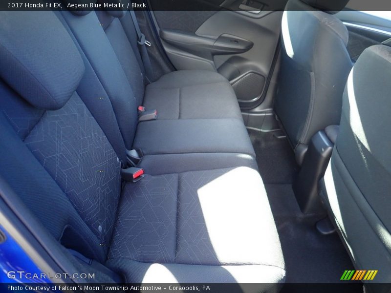 Aegean Blue Metallic / Black 2017 Honda Fit EX