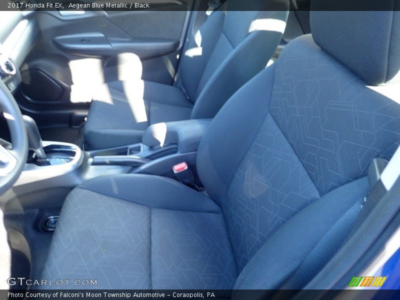 Aegean Blue Metallic / Black 2017 Honda Fit EX