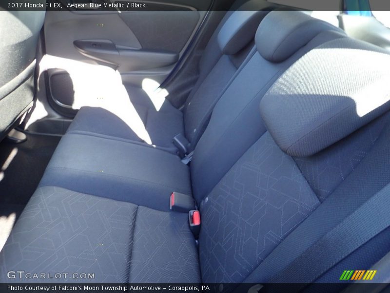 Aegean Blue Metallic / Black 2017 Honda Fit EX