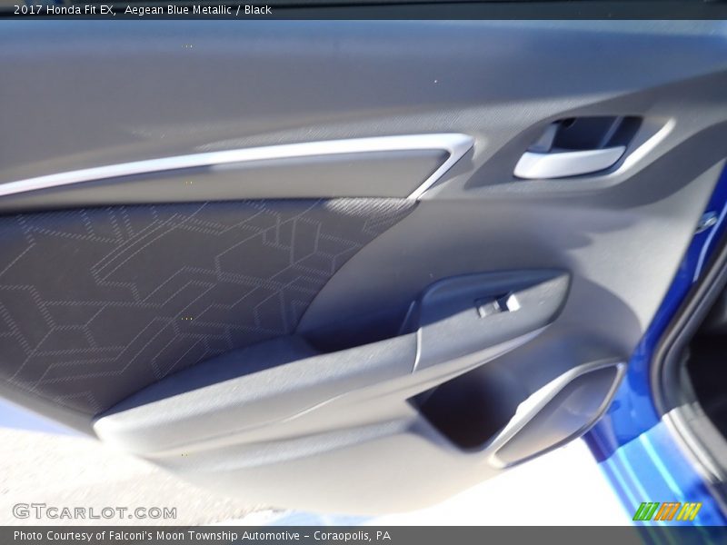 Aegean Blue Metallic / Black 2017 Honda Fit EX