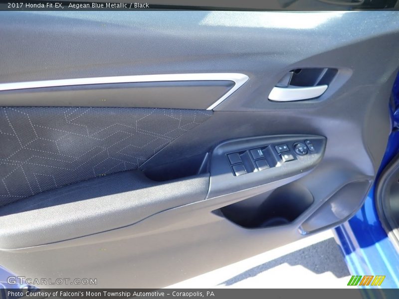 Aegean Blue Metallic / Black 2017 Honda Fit EX
