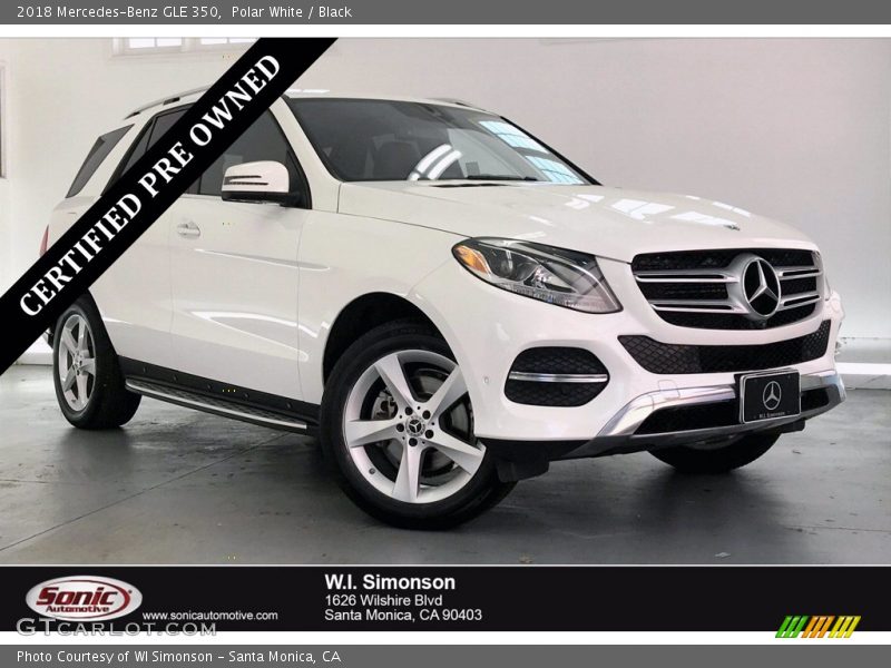 Polar White / Black 2018 Mercedes-Benz GLE 350