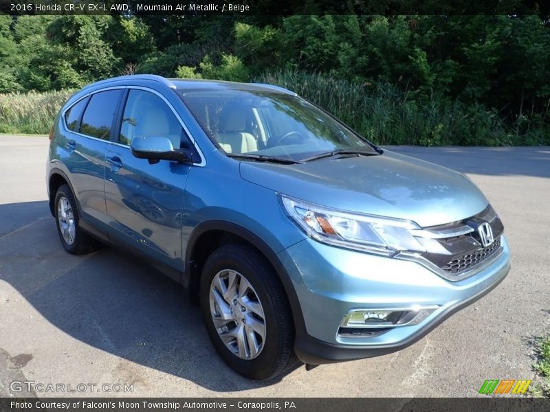 Mountain Air Metallic / Beige 2016 Honda CR-V EX-L AWD