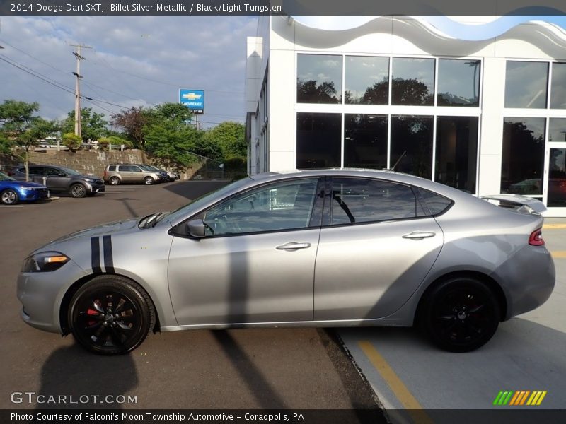 Billet Silver Metallic / Black/Light Tungsten 2014 Dodge Dart SXT