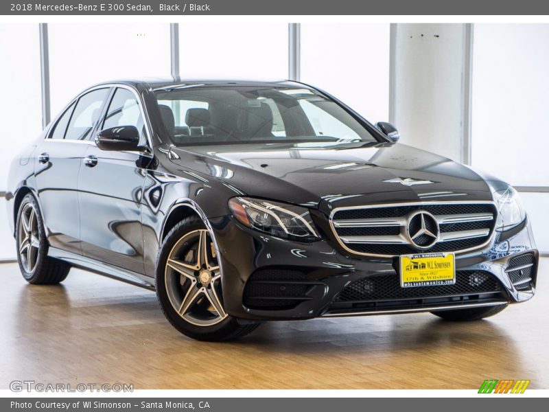 Black / Black 2018 Mercedes-Benz E 300 Sedan