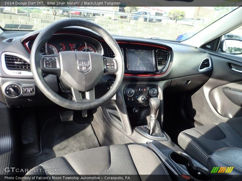 Billet Silver Metallic / Black/Light Tungsten 2014 Dodge Dart SXT