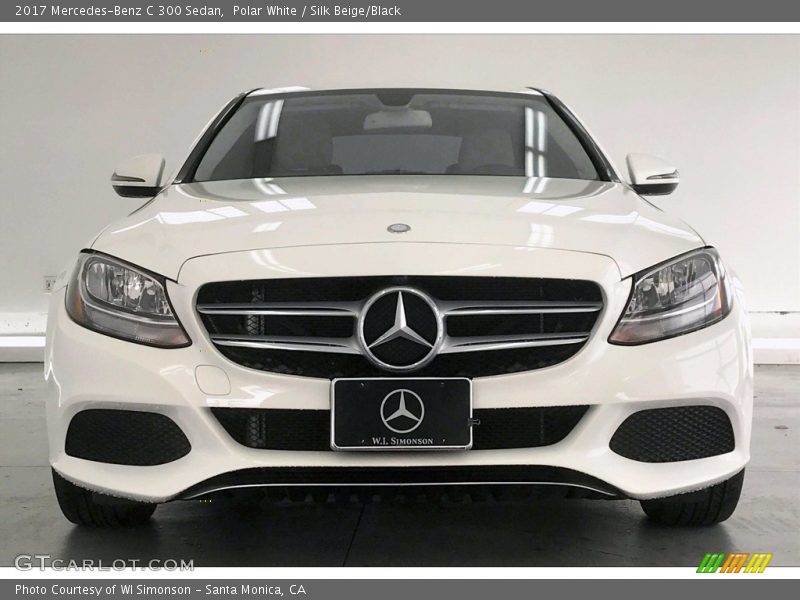 Polar White / Silk Beige/Black 2017 Mercedes-Benz C 300 Sedan