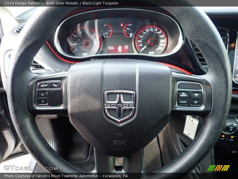 Billet Silver Metallic / Black/Light Tungsten 2014 Dodge Dart SXT
