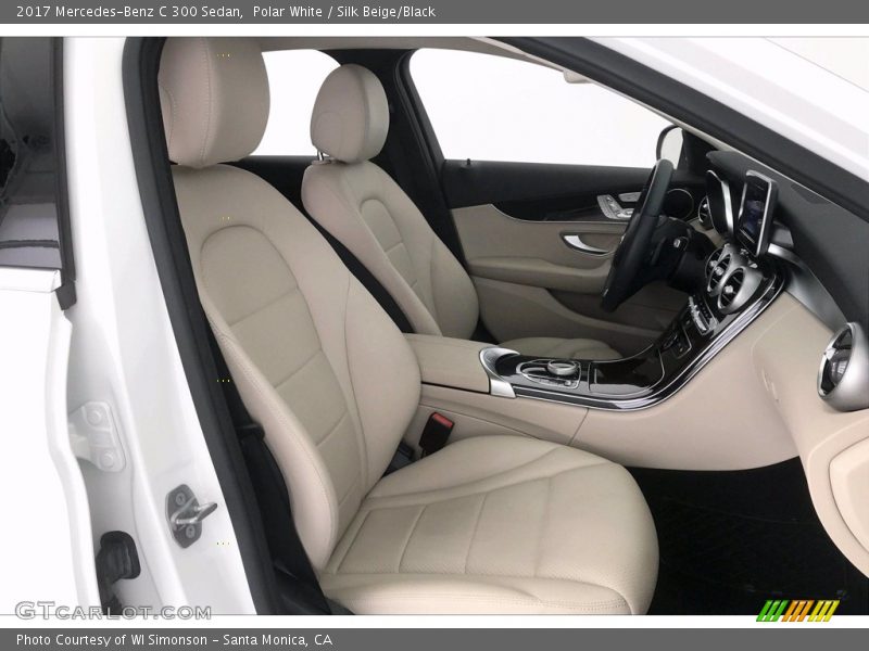 Polar White / Silk Beige/Black 2017 Mercedes-Benz C 300 Sedan