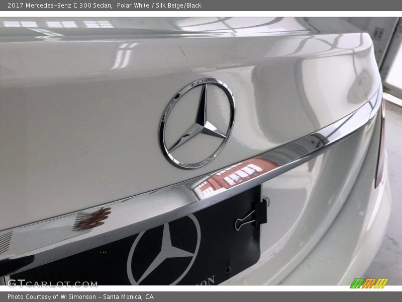 Polar White / Silk Beige/Black 2017 Mercedes-Benz C 300 Sedan