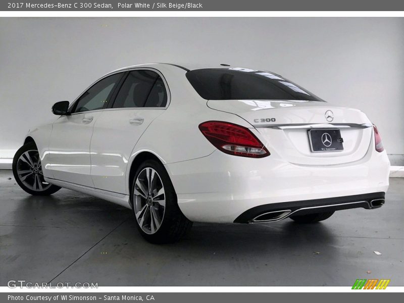 Polar White / Silk Beige/Black 2017 Mercedes-Benz C 300 Sedan