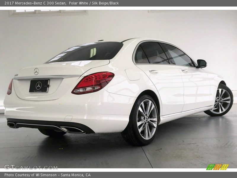 Polar White / Silk Beige/Black 2017 Mercedes-Benz C 300 Sedan