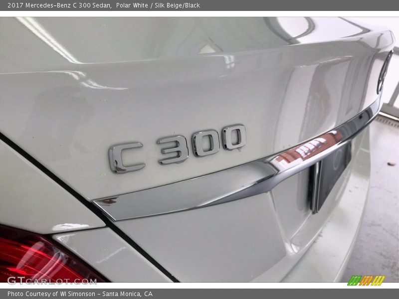 Polar White / Silk Beige/Black 2017 Mercedes-Benz C 300 Sedan