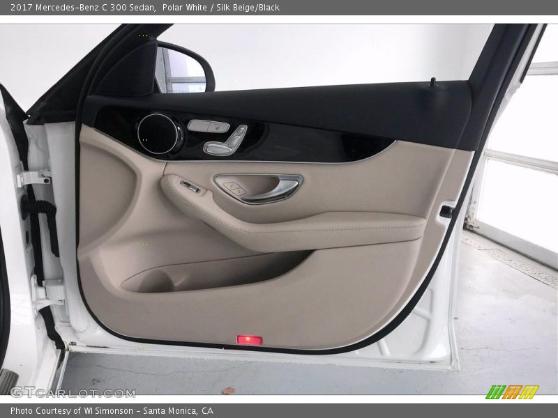 Polar White / Silk Beige/Black 2017 Mercedes-Benz C 300 Sedan