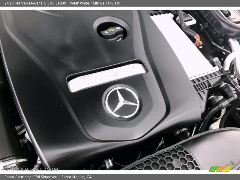 Polar White / Silk Beige/Black 2017 Mercedes-Benz C 300 Sedan