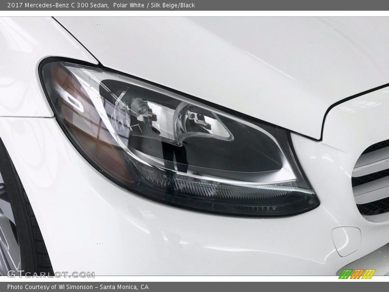 Polar White / Silk Beige/Black 2017 Mercedes-Benz C 300 Sedan