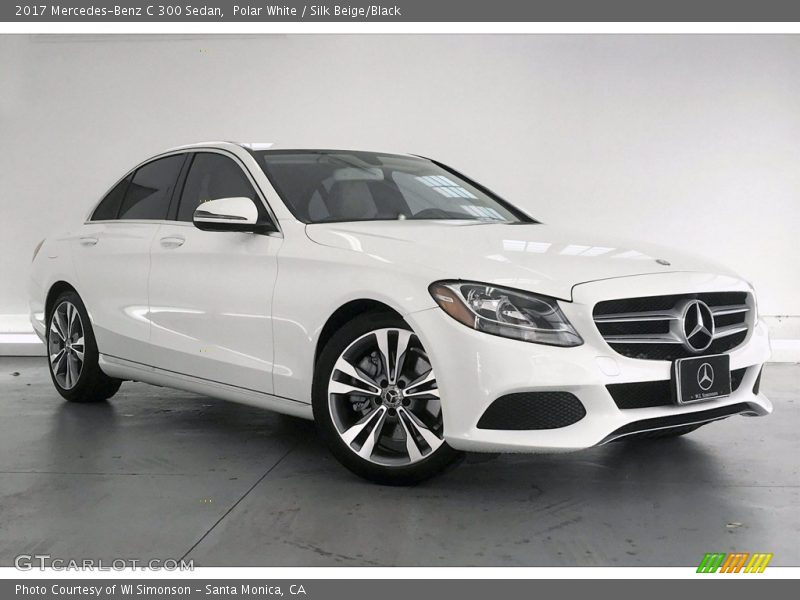 Polar White / Silk Beige/Black 2017 Mercedes-Benz C 300 Sedan