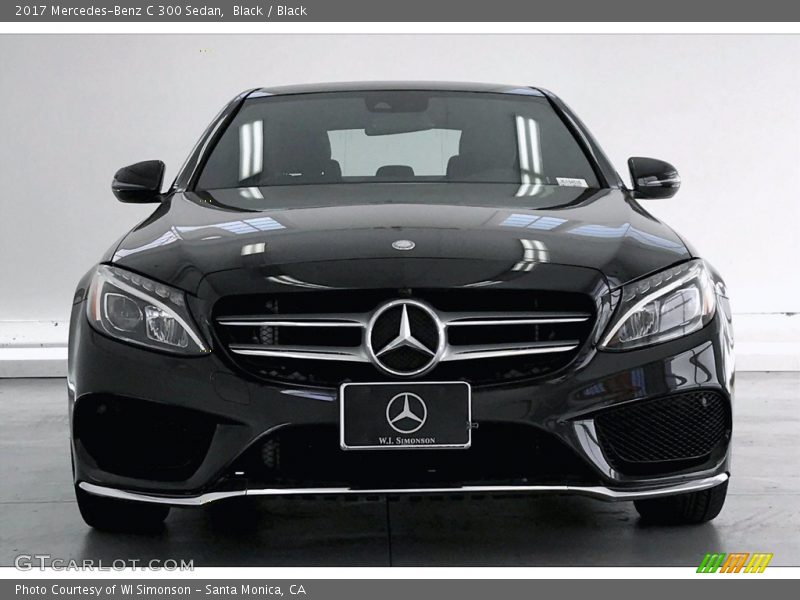Black / Black 2017 Mercedes-Benz C 300 Sedan