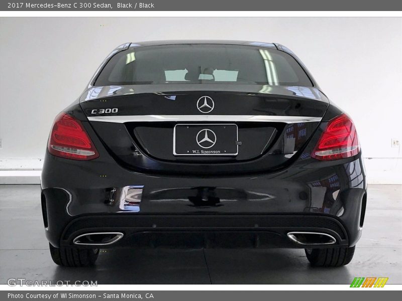 Black / Black 2017 Mercedes-Benz C 300 Sedan