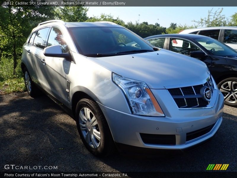 Radiant Silver Metallic / Ebony/Ebony 2012 Cadillac SRX Luxury AWD