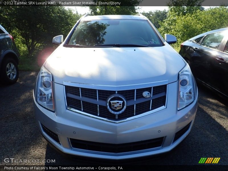 Radiant Silver Metallic / Ebony/Ebony 2012 Cadillac SRX Luxury AWD