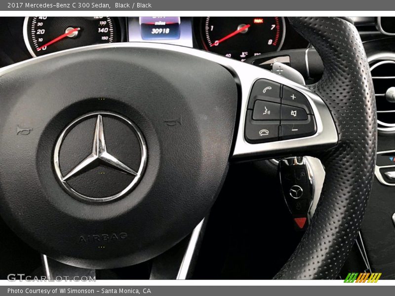 Black / Black 2017 Mercedes-Benz C 300 Sedan