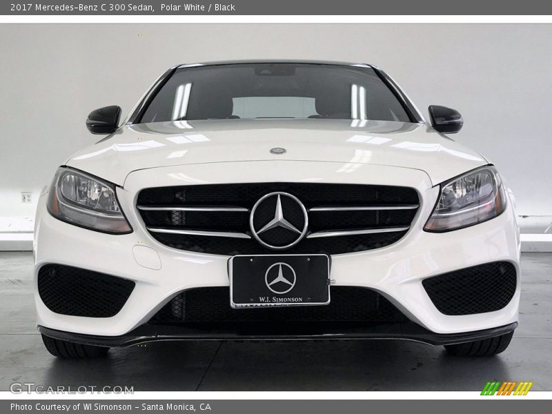 Polar White / Black 2017 Mercedes-Benz C 300 Sedan