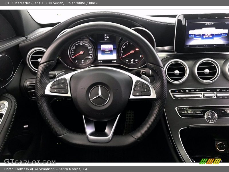 Polar White / Black 2017 Mercedes-Benz C 300 Sedan